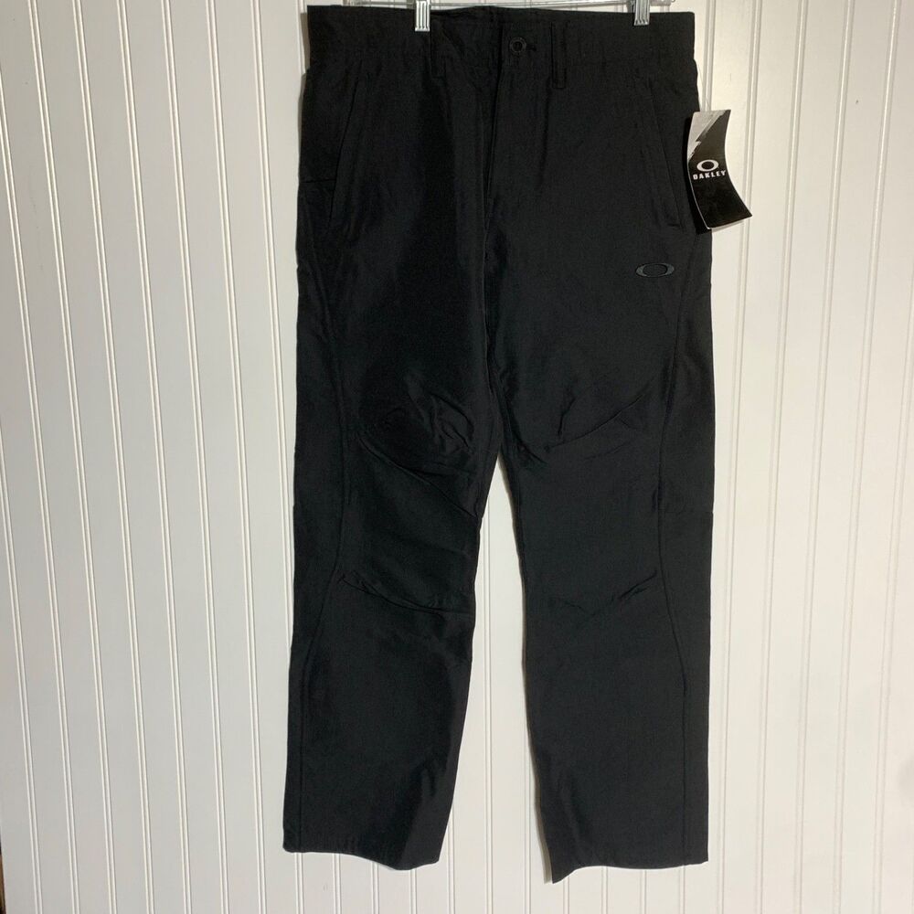 Oakley Pants Mens Size 32 Lightweight Trail‎ Pants Hydrofree Casual Jet Black DS